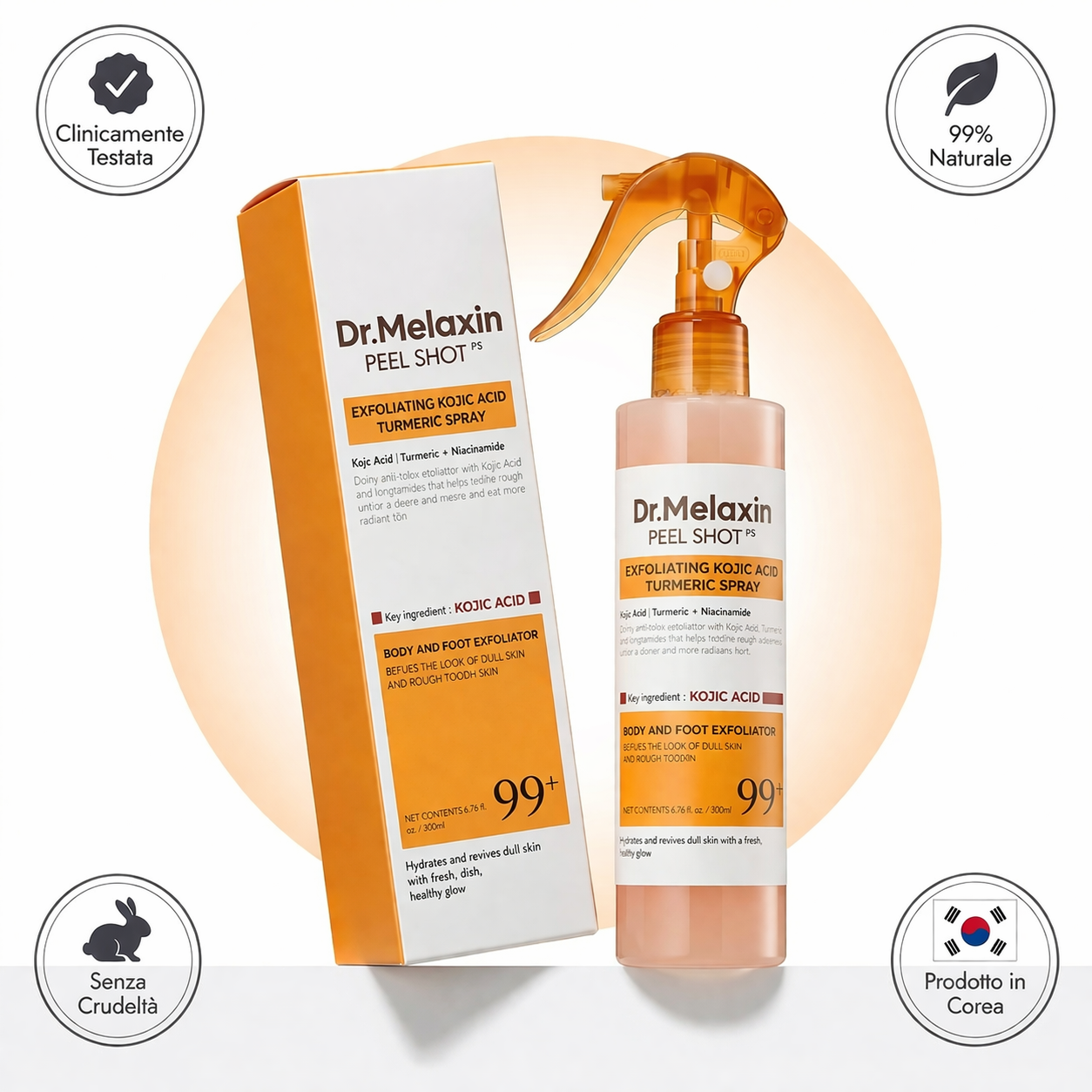 AURELYA™ Bagliore d'Oro — Spray Esfoliante Corpo