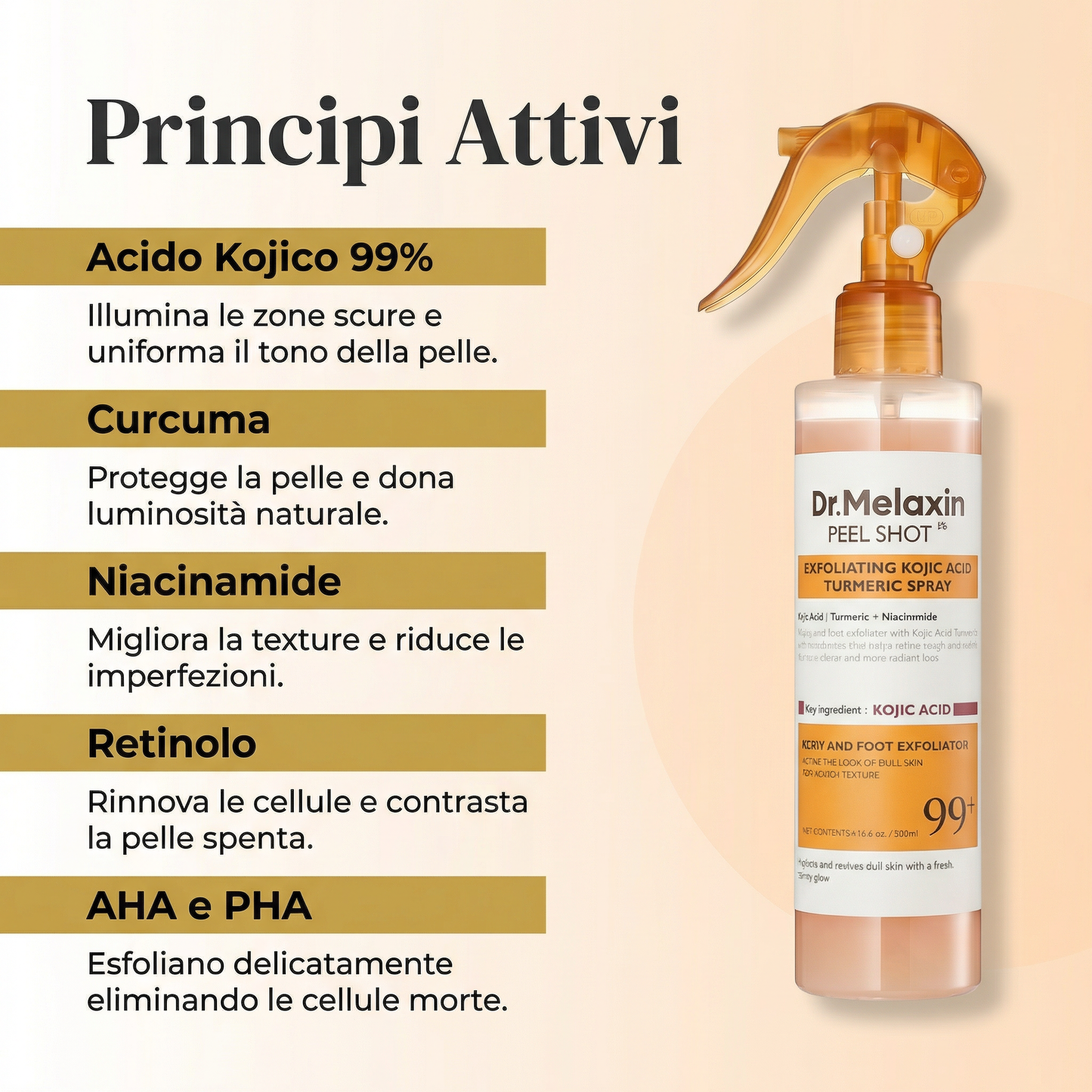 AURELYA™ Bagliore d'Oro — Spray Esfoliante Corpo