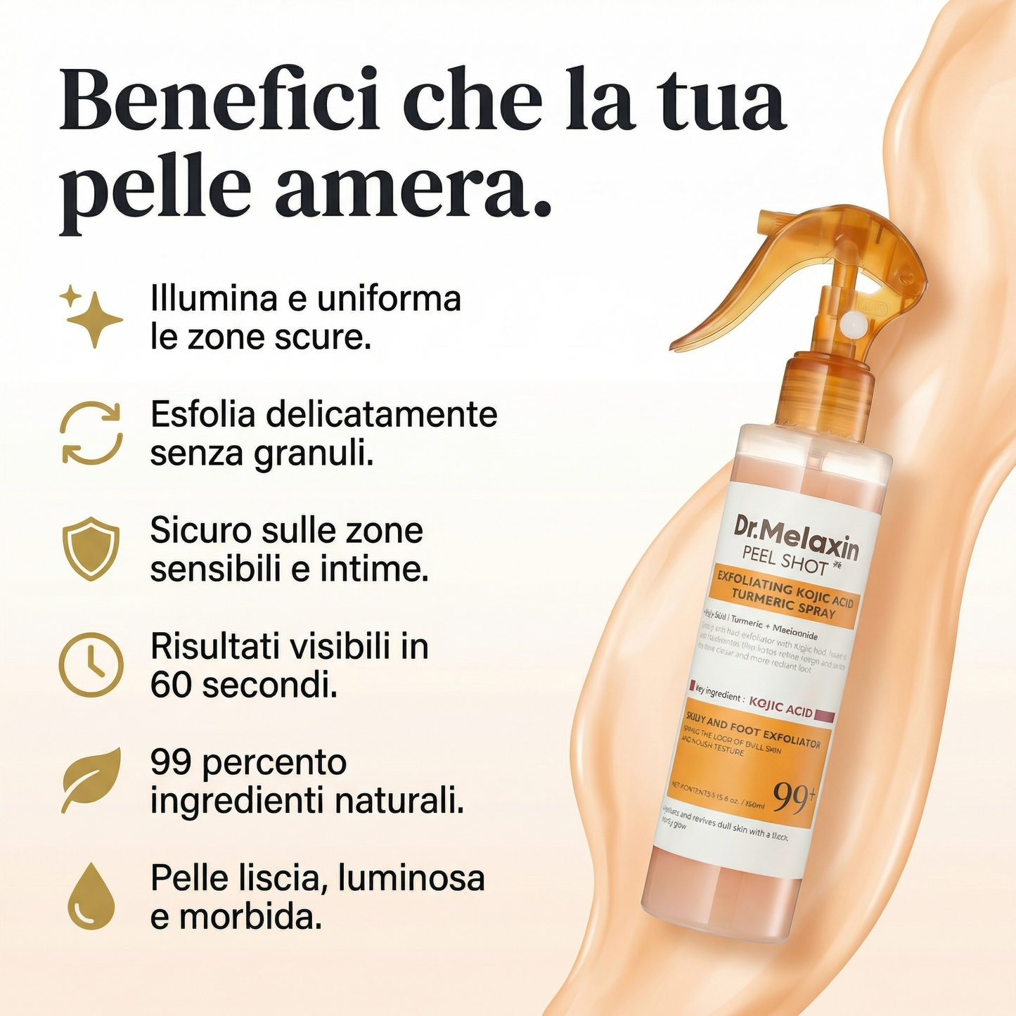 AURELYA™ Bagliore d'Oro — Spray Esfoliante Corpo